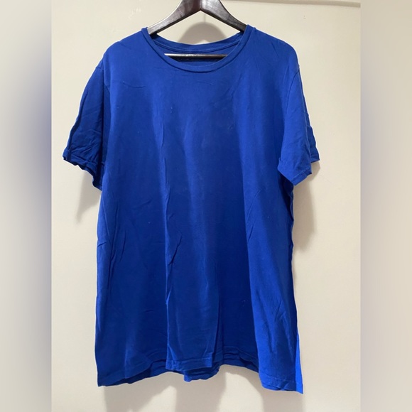 Vintage back print T-shirt - Back off devil I belong to Jesus - Royal Blue - Picture 2 of 3